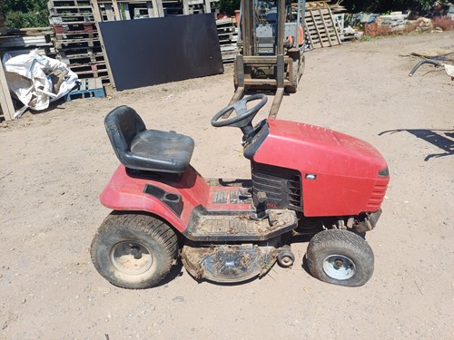 Toro ride mower - on,