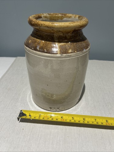 Vintage stoneware jar - stoneware,