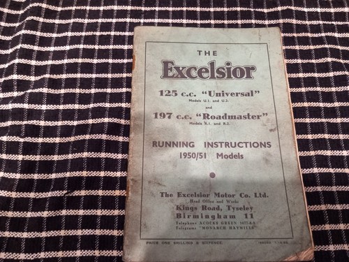 Excelsior universal roadmaster - excelsior, universal/roadmaster
