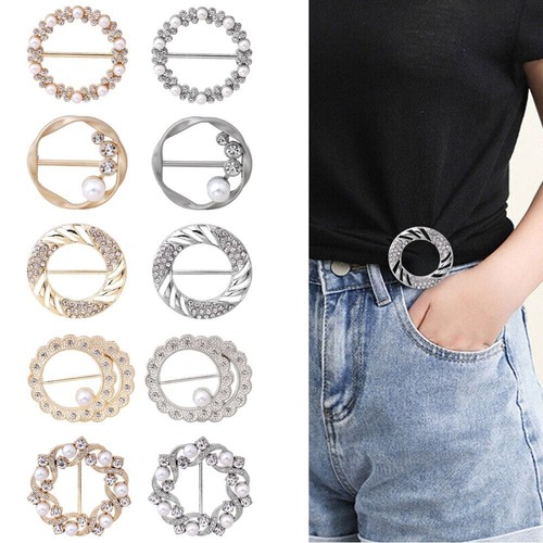 Brooch silk clasp - brooch,