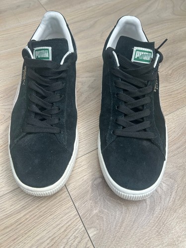 Puma suede black and - black, white