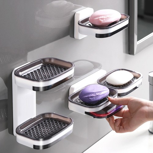 Wall mount self draining soap - wall,