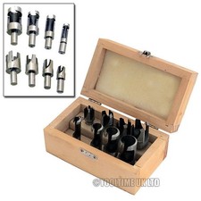 8PC WOOD PLUG HOLE CUTTER SET