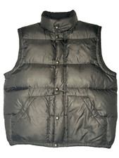 Mens Polo Ralph Lauren Gilet Vest Body Warmer BLACK Size Large Embroidered Down