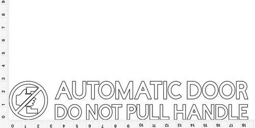 Automatic door not pull - door, do