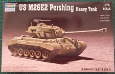 20MM 1/72 WW2 TRUMPETER US M26 T26E2 PERSHING HEAVY TANK. COMPLETE.