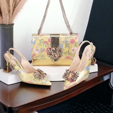 Mint Green Heels with Matching