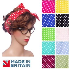 Headscarf Hair Band Retro 40s 50s ROCKABILLY UK