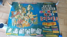 Pre owned SEX PISTOLS - THE GREAT ROCK N ROLL SWINDLE. POSTER. QUAD SIZE. PUNK. 