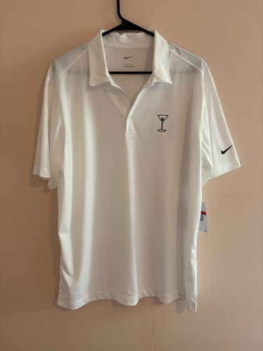 Nike men white polo shirt - shirt, l