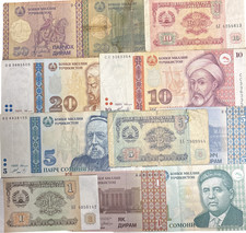 Tajikistni somoni bank notes - tajikistni,