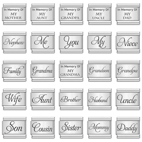 Italian charms bracelet - charms,