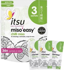 Itsu Chilli Miso'easy Instant Miso Paste 60g 3x20g Pack of 12 36 Soups 10/2025