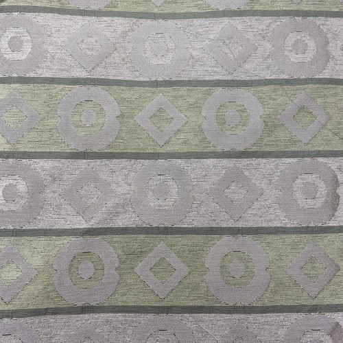 Upholstery fabric green circle - fabric,