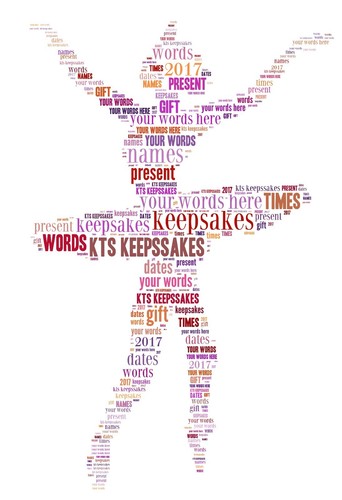 Word art picture personalised - word,
