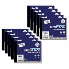 10 x Receipt Book Half Size