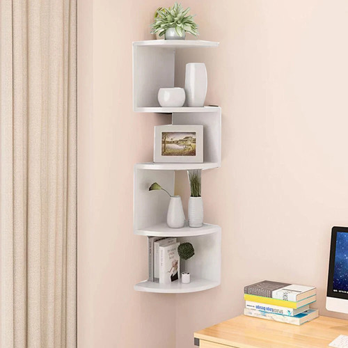 Tier corner shelf - shelf, wall