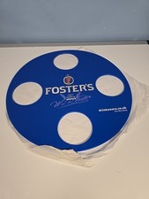 Fosters Pint Carrier Tray With 4 Pint Glass Slots • Outdoor Drinks • Home Bar