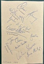 Signed X10 Test Scotland Team