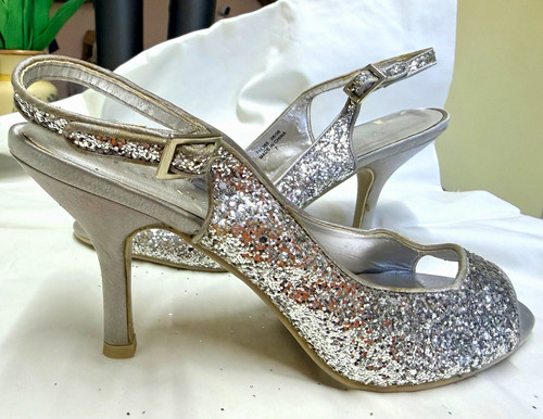 Faith silver glitter - faith, slingback