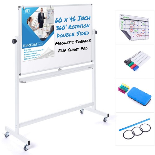 60x46 mobile whiteboard double - mobile,