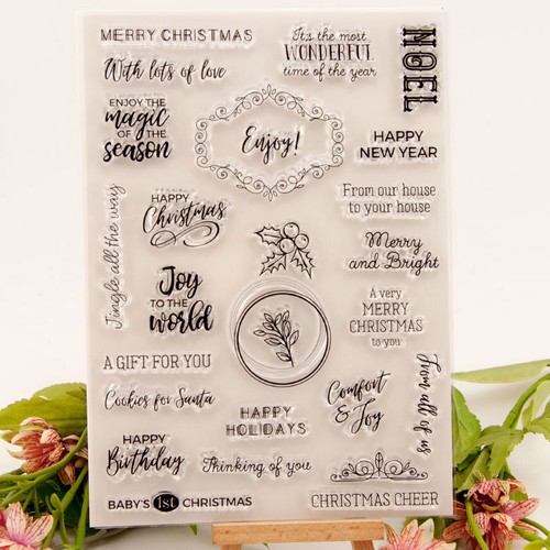 Christmas words silicone - words,
