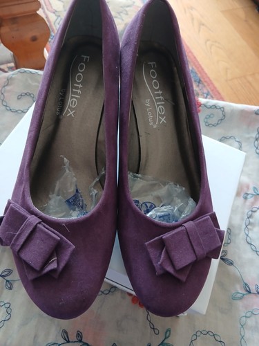 Lotus purple suede wedge - purple,