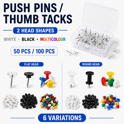 100 pcs push pins drawing - 100,