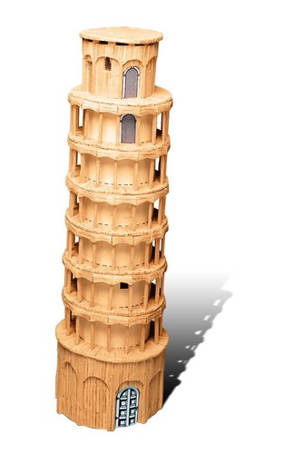 Match craft tower - match, pisa