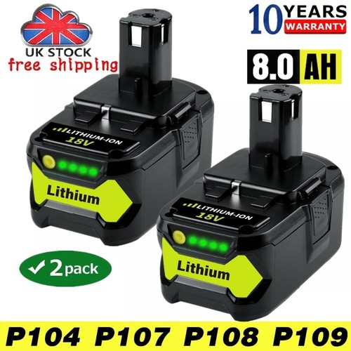 Battery for ryobi p108 - 2x,