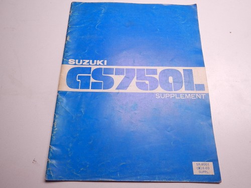 1979 suzuki gs750l supplement - gs750l,
