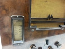 PAIR 1930's Marconi 296  Radio Bakerlite Surround Escutheon for Tuning dials