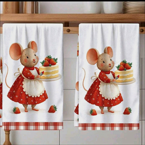 2pcs christmas cute - cute, towels