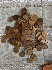 Job Lot of 100 Brass Coins