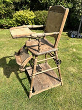 Antique Vintage childs high chair 