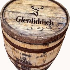 Solid Oak Half Whisky Barrel