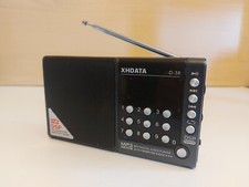 XHDATA D-38 MP3 Audio Player with FM/MW/SW Radio | Black | Tested | *Read*