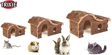 TRIXIE HANNA NATURAL WOODEN RAT CHINCHILLA GUINEA PIG RABBIT HOUSE HIDE 3 SIZES