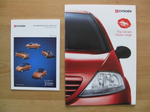 Citroen desire range sales - range,