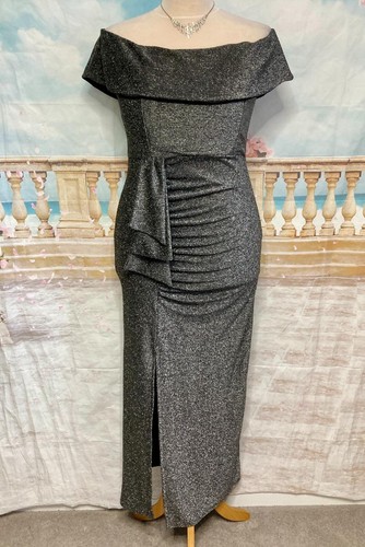 Dark silver sparkly maxi - dark,