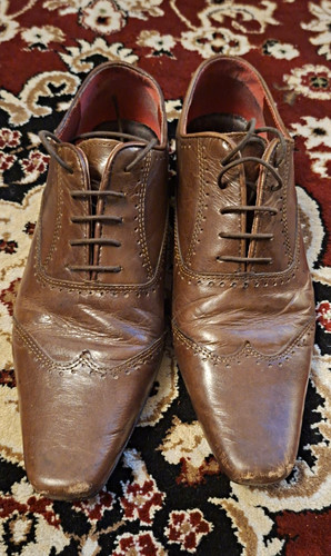 Next men brown leather - brown,