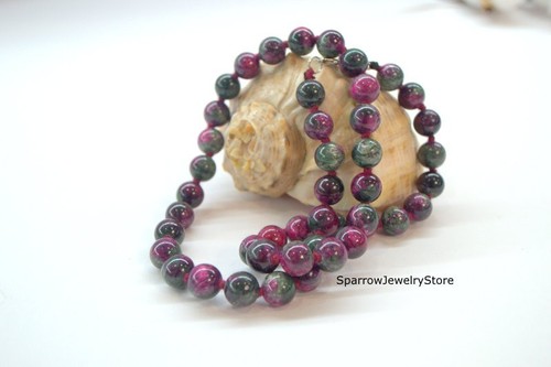 Watermelon tourmaline necklace