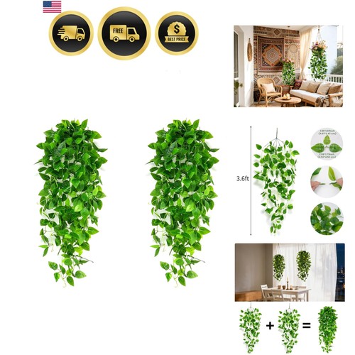Fake hanging plants 2pcs - hanging,