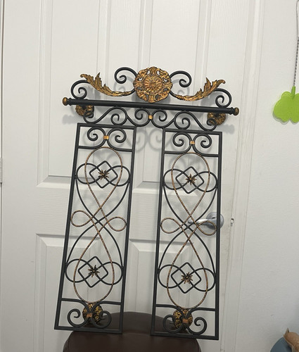 Ornate vintage metal wall - ornate,