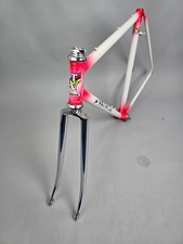 Frame set Vetta Columbus Rotw white Campagnolo Triomphe steel 52 cm frame retro