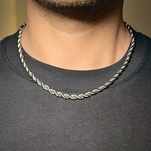 5mm thick long - thick, silver