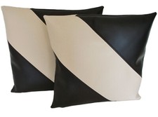 2 Black & Cream Diagonal