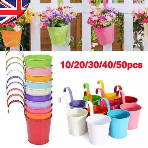 Colors metal flower pots - colors,
