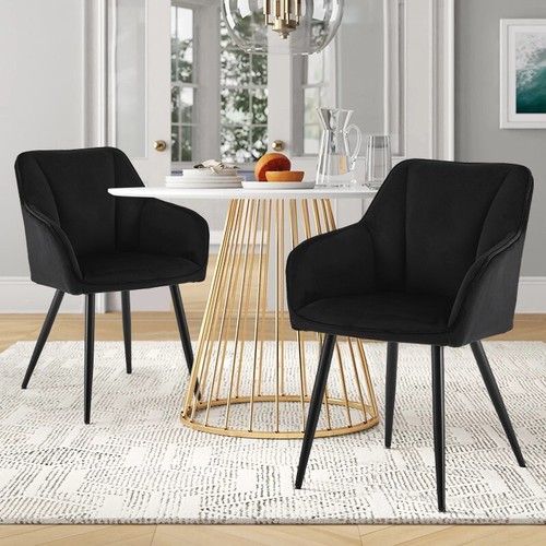 2pcs velvet dining - 2pcs,