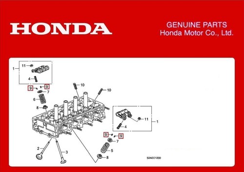 Genuine honda valve cotters - genuine,